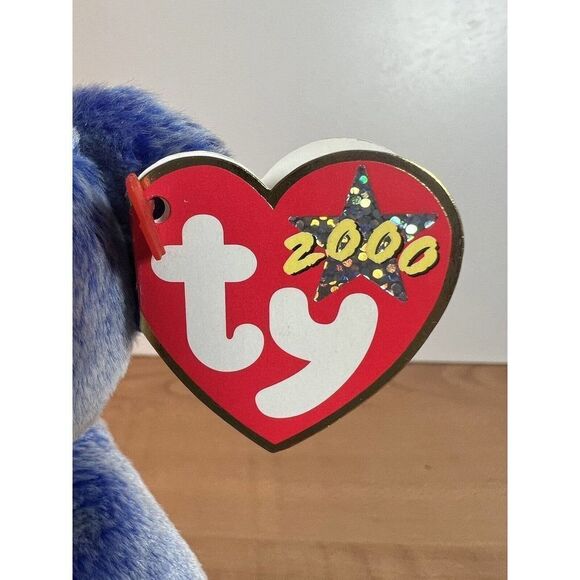 RETIRED 2000 TY Beanie Babies PERIWINKLE E-Bear Online Exclusive Collectible - Picture 5 of 9